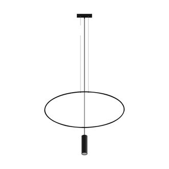 Sollux Lighting Minimalistic Pendant Lamp 156x81x6cm 1xLight in Black | Size: 156 x 81 x 6 cm