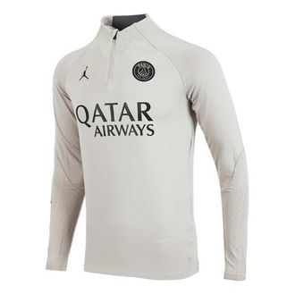 Nike Jordan Air Jordan x Paris Saint-Germain Dri-FIT Knit Soccer Drill Top Stone DZ0844-231