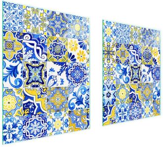 OEM Placa Protectora De Vidrio Para Estufa 85x52 Mosaico