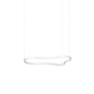 Netlighting Waves 125cm Integrated LED Pendant Ceiling Light White 3000K