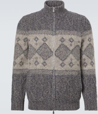 Brunello Cucinelli C&aacute;rdigan Fair Isle de lana, seda y cachemir