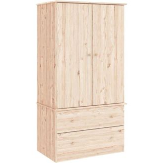 vidaXL Wardrobe alta 90x55x170 cm Solid Wood Pine Vidaxl