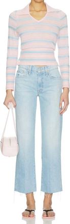 Mother Mid Rise Rambler Zip Ankle Jean In Few And Far Between