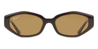 Ray-Ban RB4473D Asian Fit Polarized 714/83 Mens Sunglasses Brown Size 56
