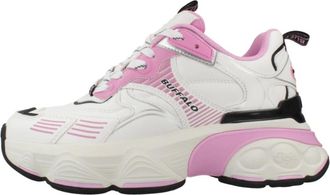 Buffalo Schoenen, Dames, Wit, 39 EU, Leer, Truck Sneaker Low