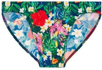 HOM Peacock Swim Micro Briefs in Multico Print at Nordstrom, Size Xx-Large