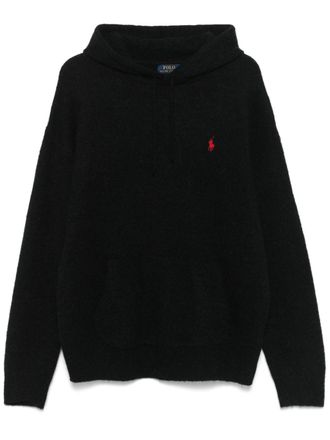 Polo Ralph Lauren Hoodie met Polo Pony-borduurwerk - Zwart