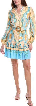 Adrianna Papell Belted Balloon Sleeve Shirtdress