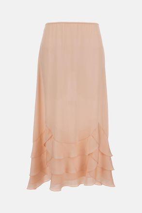 Simone Rocha Gonna A Balze Con Orlo Smerlato