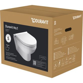 Duravit Duravit - No.1 Wc Suspendido, Incl. Asiento De Wc, 373x540mm