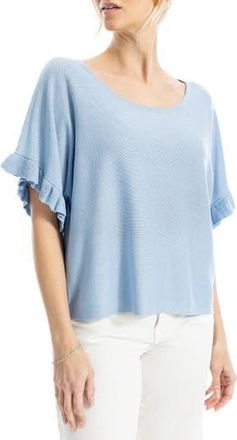 Max Studio Flutter Sleeve Sweater in Wedgwood-Wedgwood at Nordstrom Rack, Size X-Small