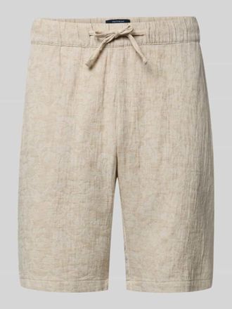 Mc Neal Bermudas mit elastischem Bund und Ges&auml;&szlig;tasche in Beige, Gr&ouml;&szlig;e XXXL