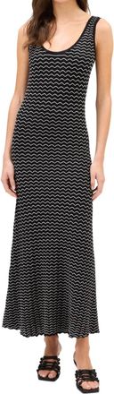 Allison New York Reid Maxi Dress In Black/ivory