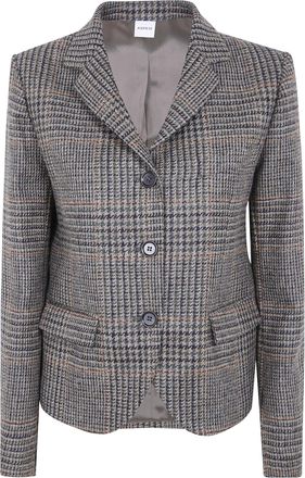 Aspesi Jacket Military Check Wool Jacket