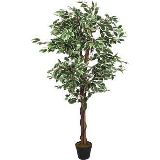 vidaXL Rbol Ficus Artificial Con 1260 Hojas Verde 200 Cm Vidaxl
