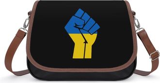 Generic Support Ukraine Fashion Womens Crossbody Bags Novelty Handbag Shoulder Bag Purse