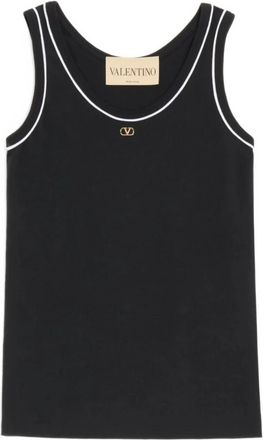 Valentino Jersey Top - Dames - Tops zonder mouwen - Zwart - S - Tops