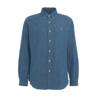 Polo Ralph Lauren Klassieke Denim Overhemd Blauw - Heren - Spijkeroverhemden - Blauw - XL - Denim - Overhemden