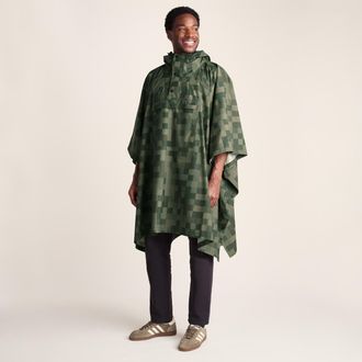 TOG24 Drench Unisex Waterproof Poncho - Forage Green Pixel Print - One Size