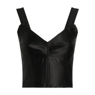 Dolce & Gabbana Top Negro Aw 25 Elegante Chic - Tops - Mujer - Negro - S