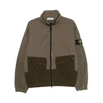 Stone Island Shirts - Heren - Zomerjassen - Groen - M - Jassen