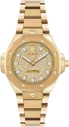 Philipp Plein Royal Prestige Bracelet Watch, 33mm in Ip Yellow Gold at Nordstrom
