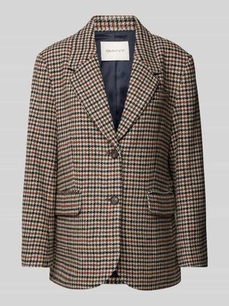 GANT Blazer mit Reverskragen in Beige, Gr&ouml;&szlig;e 42