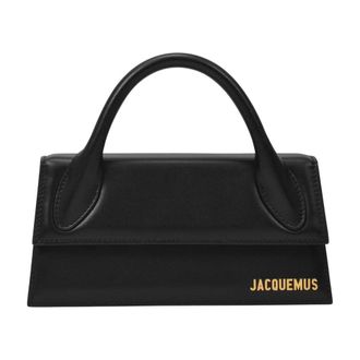 Jacquemus Womens Le Chiquito Long Top Handle Bag Black Leather