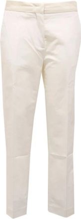 Moncler Pantalone Broek - Dames - Slim Fit Broeken - Wit - 2XS - Broeken