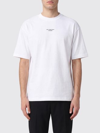 Dr&ocirc;le de Monsieur Dr&ocirc;le de Monsieur T-shirt in cotone con logo a contrasto e spalle scese