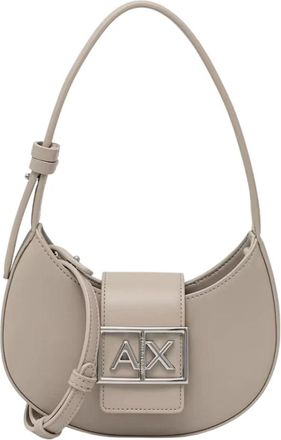A|X Armani Exchange Mini borsa a spalla Hobo - - Bags - Donna - Beige - ONE SIZE