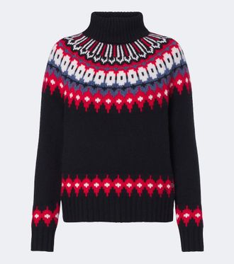 Bogner Ingrid jacquard cashmere turtleneck sweater