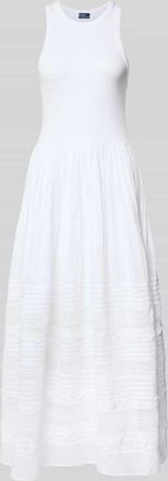 Polo Ralph Lauren Fit and Flare Sommerkleid aus Baumwoll-Mix in Weiss, Gr&ouml;&szlig;e XS