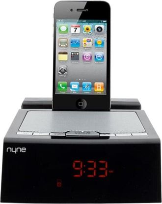 Trade Shop Trade Shop - Reloj De Reloj Para Iphone / Ipod Docking Station Aux Aux Audio Player Radio