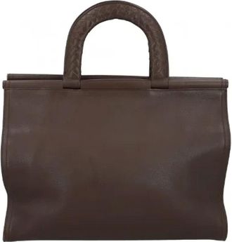 Bottega Veneta Pre-owned Tote Bags, female, Brown, Size: ONE SIZE Pre-owned Leather handbags