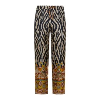 Pierre-Louis Mascia Aloe Broek - Dames - Straight fit broeken - Veelkleurig - S - Broeken
