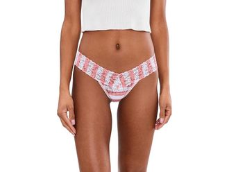 Hanky Panky Printed Supima(r) Cotton Low Rise Thongs Womens Underwear Poke A Dot, Nylon/Spandex