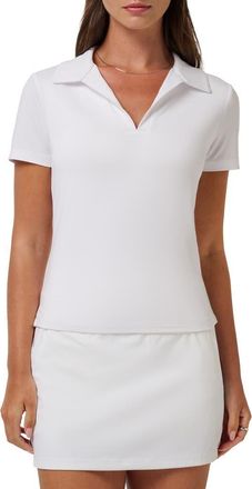Travis Mathew Skyloft Light Short Sleeve Polo in White at Nordstrom, Size Xx-Large