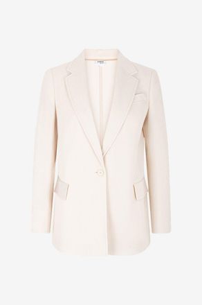 Akris Einreihiger Blazer aus Schurwolltwill