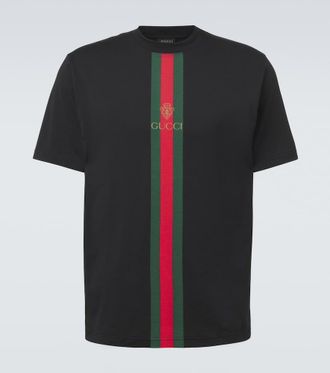 Gucci Camiseta de algod&oacute;n con Web