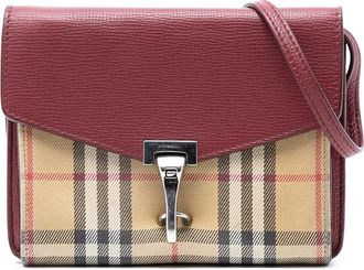 Burberry Pre-owned Burberry Small Leather and House Check Canvas Derby Macken Crossbody ITSAMSRL3335GAM