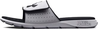Under Armour Ignite 7 Slides White Black 3026023-100