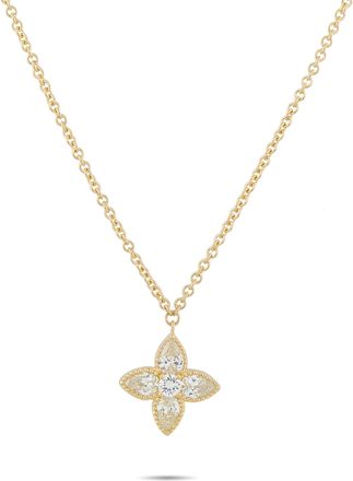 Luxury Bazaar 18K Yellow Gold 0.95ct Diamond Necklace ANK-20703-Y