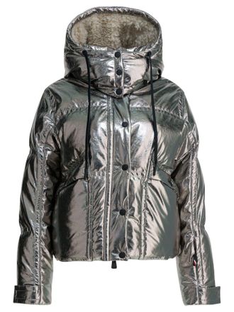Moncler Calaque Jackets And Coats Silver-Donna