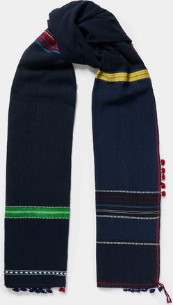 Injiri Amber 123 Hand-Loomed Cotton Scarf (98.5in/2.5m)