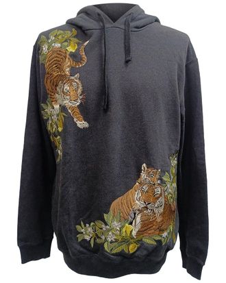 Dolce & Gabbana Tiger-Embroidered Hoodie, Size It 50 (Authentic Pre-Loved)