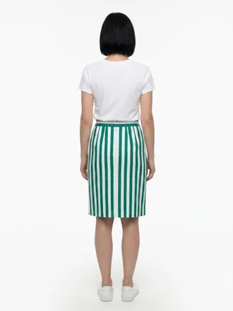 Dolce & Gabbana Womens Multicolor Cotton Midi Skirt
