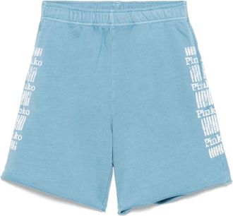 Pinko Celeste Bermuda Shorts - Dames - Korte Broeken - Blauw - S - Katoen - Korte Broeken