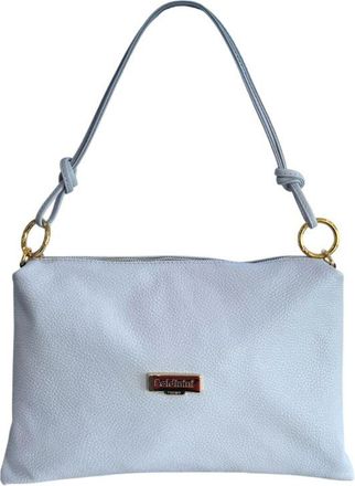Baldinini Blue Cowhide Clutch Womens Bag