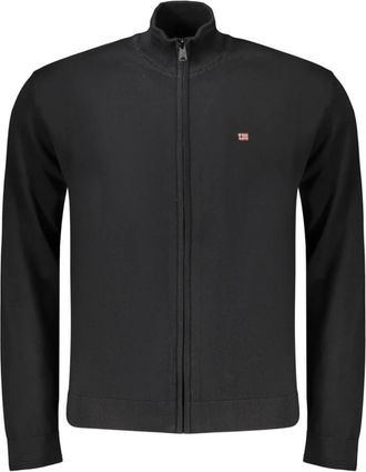 Napapijri Cardigan met lange mouwen - Heren - Vesten met rits - Zwart - 3XL - Hoodies & sweatvesten